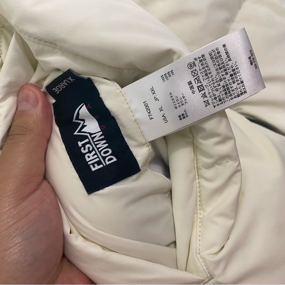 First Down USA Bubble Down Jacket Reversible Blac… - image 6